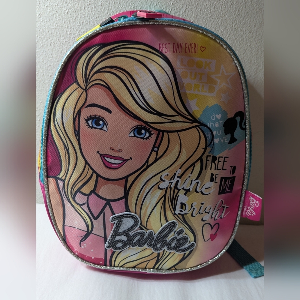 Barbie Backpack be you Shine Bright Girls Bookbag 13" By Mattel